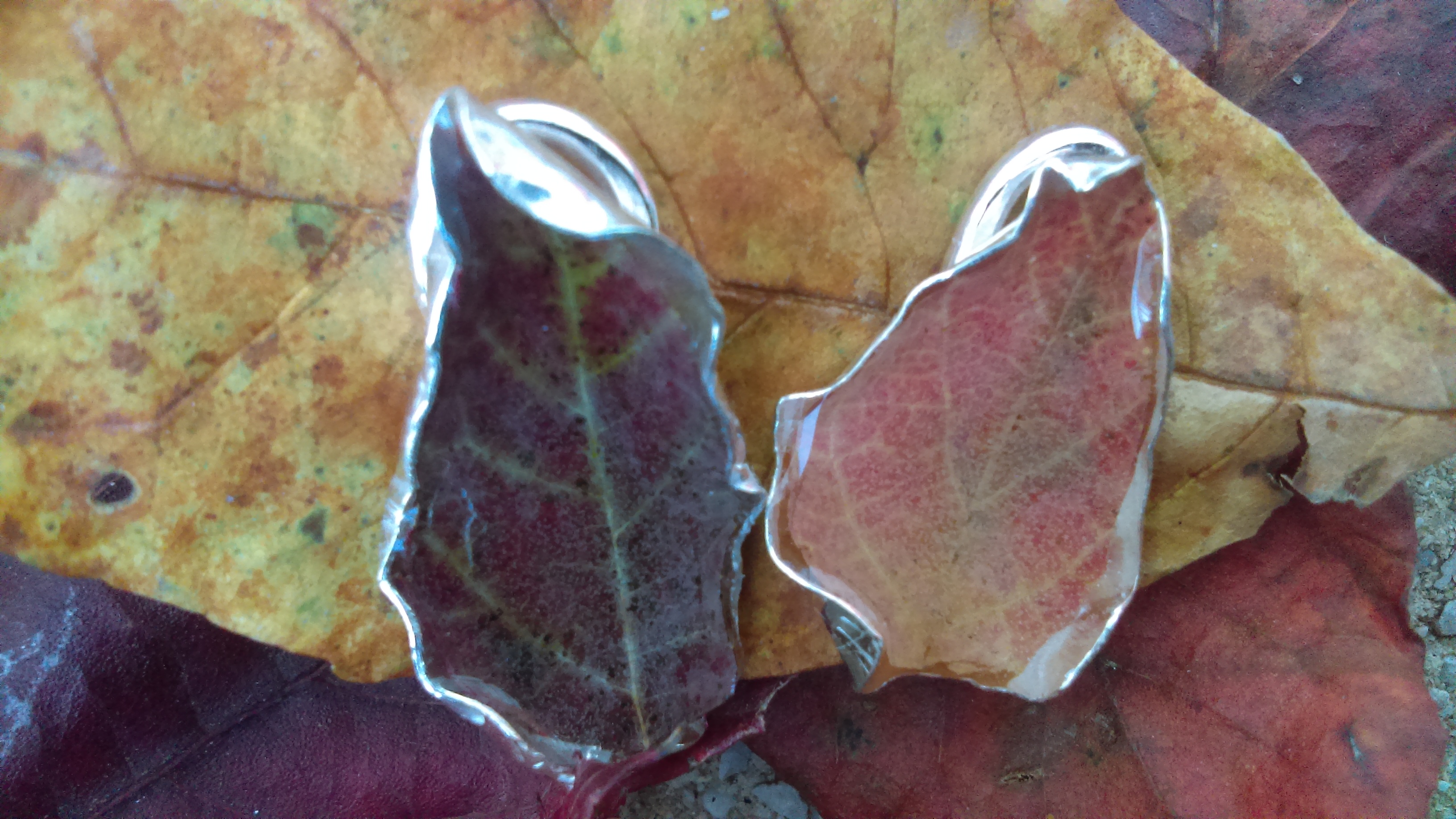 Natural Leaf Pendants